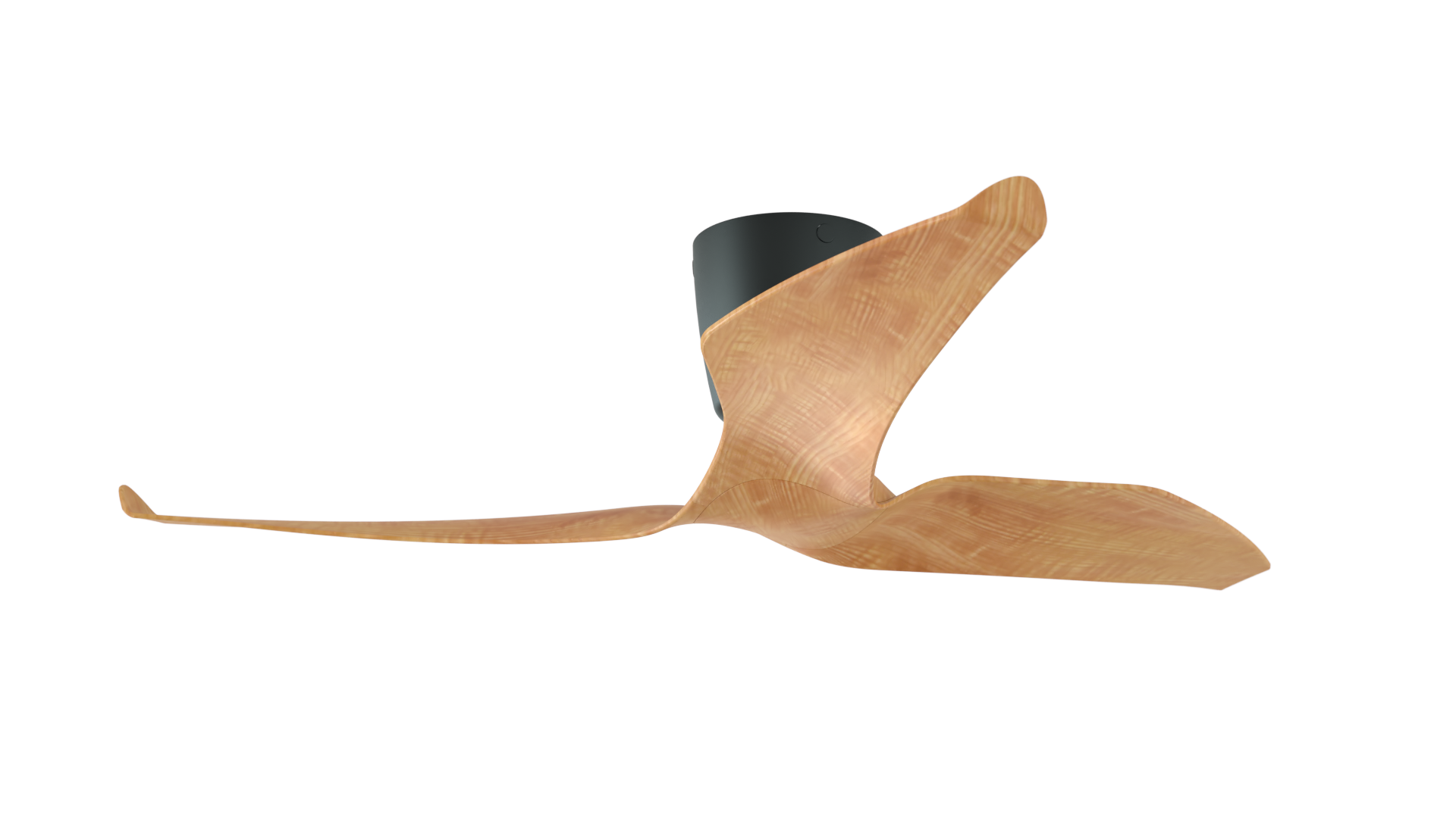 Aeratron FR3 tri blade light timber dark canopy